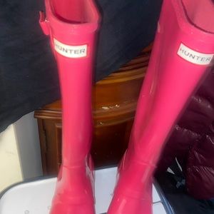 High fashion and quality pink rain boots.